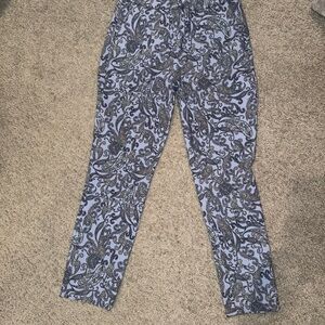 Jules & Leopold Men's Paisley Chinos - Blue and Black